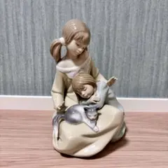 リヤドロ LLADRO リトルシスター 姉妹 少女 猫