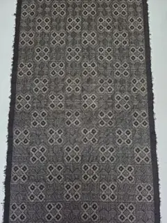 【24時間以内発送】着物 本場大島紬 泥染め 一元式 洗い張り 正絹 年代物