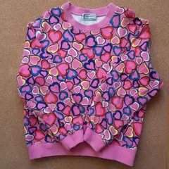 ハート柄トレーナー ピンク系
