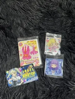 アイドルキャラクターシール、カード4枚セット