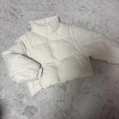 未使用 GU ヒートパデッド コンバーチブルゾン ホワイトダウン サイズ160