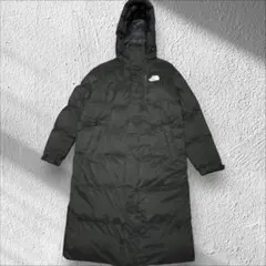 韓国ノースフェイス ロングダウンコート ベンチコート黒 XL※118