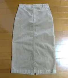 コーデュロイ タイトスカート