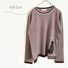 クリツィア　長袖　ニット　L ボーダー柄　アニマル　カジュアル　おしゃれ