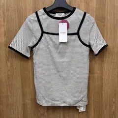 即決 新品 タグ付き BEAMS HEART ボーダーTシャツ × キャミソール