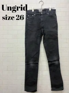Ungrid ブラックスキニーデニム 26
