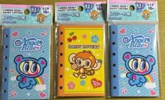 エンジェルブルー　6穴 シール帳　3冊セット セリア　シール台紙　リフィル