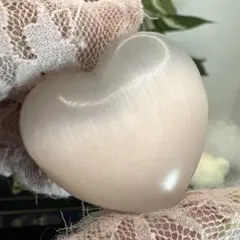 ベビーピンクカラー♡セレナイトハート♡♡No.2096