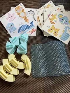 アクアビーズ波型トレイ・スタンド 図案付き