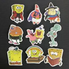 新品❤️1セットのみ❤️スポンジボブ❤️防水ステッカーシール9枚