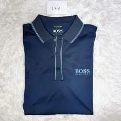 144 【美品】HUGO BOSS ヒューゴボス　メンズポロシャツ　ネイビーSのサムネイル