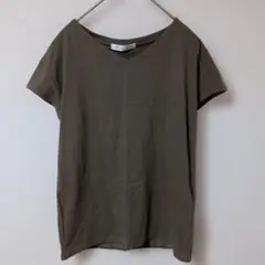 DoCLASSE　半袖　Tシャツ　無地　Vネック　カーキ　シンプルのサムネイル