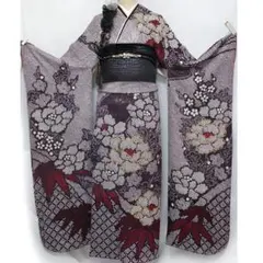ひつじ様［4357］振袖 総絞り 金彩 成人式 卒業式 正絹 着物 袷 - メルカリ