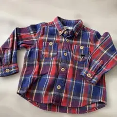 ダブルビー　ミキハウス　シャツ　ネルシャツ　90cm