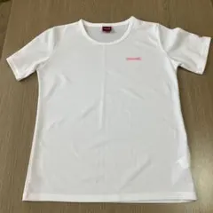 SPALDING 半袖Tシャツ ホワイト ピンクロゴのサムネイル