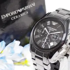 エンポリオアルマーニ　クロノグラフ　腕時計　セラミカ　定価82,500円 2025年最新】アルマーニ セラミカの人気アイテム - メルカリ