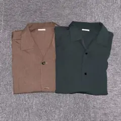 GU オープンカラーシャツ　半袖　夏服
