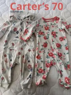 carter's 花柄ロンパース 2点セット 70cm