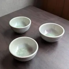【3個セット】青磁風 醤油猪口 6.8cm 丸ちょこ 豆鉢 薬味皿 小付け