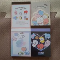 BT21 UNIVERSTAR メモ用紙セット 4種