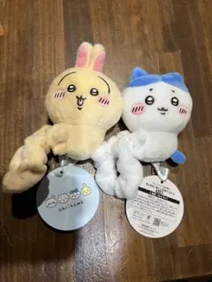 2個セット「ちいかわ ぬいぐるみシュシュ」 うさぎとハチワレ