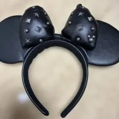 スタッズ付きミニーマウス耳カチューシャ