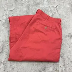 と*で様 ポロ バイ ラルフローレン　チノパン　ボトムス　古着　レッド　W35