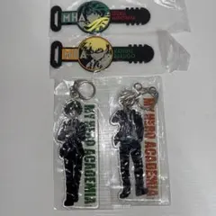 【未開封】ヒロアカ　キーホルダー 、ケーブルホルダー緑谷出久・爆豪勝己4点セット