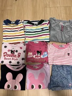 ホットビスケッツ　まとめ　保育園　女の子　80 90 ミキハウス　長袖　ロンT