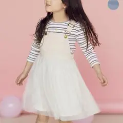 anyfam チュール付きジャンパースカート