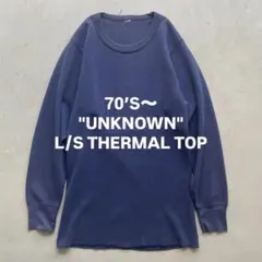 70‘S- "UNKNOWN" L/S THERMAL TOP