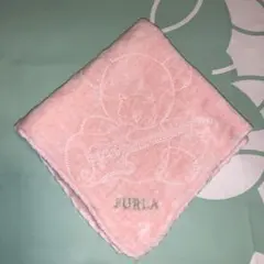 FURLA ピンク タオルハンカチ　クマちゃん
