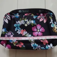 LESPORTSAC フラワープリントポーチ 約25cm
