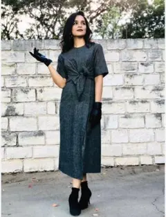 【美品】ZARA WOMAN ワンピース M グレー