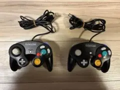 【美品】ゲームキューブ コントローラー ブラック　2つ