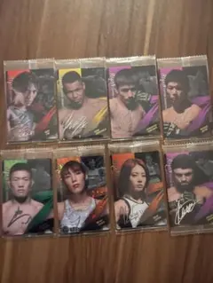 RIZINウエハース　サイン入りカード8枚セット