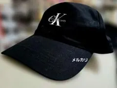 CalvinKlein キャップ モノグラムロゴ ベースボールキャップ ブラック