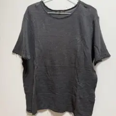 ダークグレー 半袖 シアーTシャツ