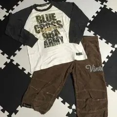 ブルークロス☆Tシャツ&パンツセット Mサイズ