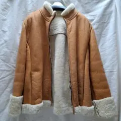 冬物　MiXT キャメル色　羊革　レディース　ジャケット Lサイズ