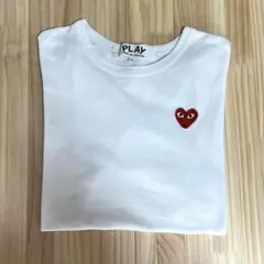 【美品】コムデギャルソン Tシャツ 白 ホワイト サイズL