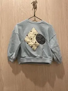 【未使用】しまむら　長袖トレーナー　水色　100 AI ARAIコラボ