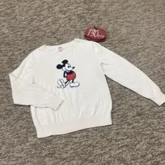 ユニクロ　130㎝ミッキーマウス 長袖セーター