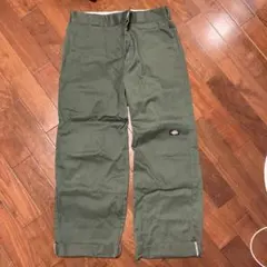 オリーブグリーン ディッキーズ　ダブルニー