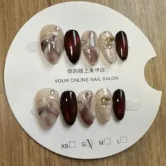 【まとめ買い値引き】【新品＊未使用】ネイルチップ アーモンドデザイン　Sサイズのサムネイル