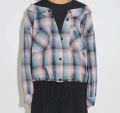 ピンクラテ シャツレイヤードドロストトップス ピンク 140size