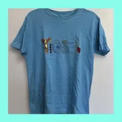 ティガー 刺繍 Tシャツ ライトブルー