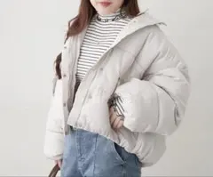 【ナイスクラップ NICE CLAUP】 フード中綿ジャケット ダウンジャケット