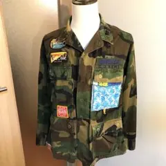 メンズ【美品 アヴィレックス】M 刺繍 US ARMY ジャケット カバーオールのサムネイル