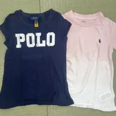 POLO Tシャツ 2枚セット ネイビー ピンク